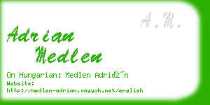 adrian medlen business card